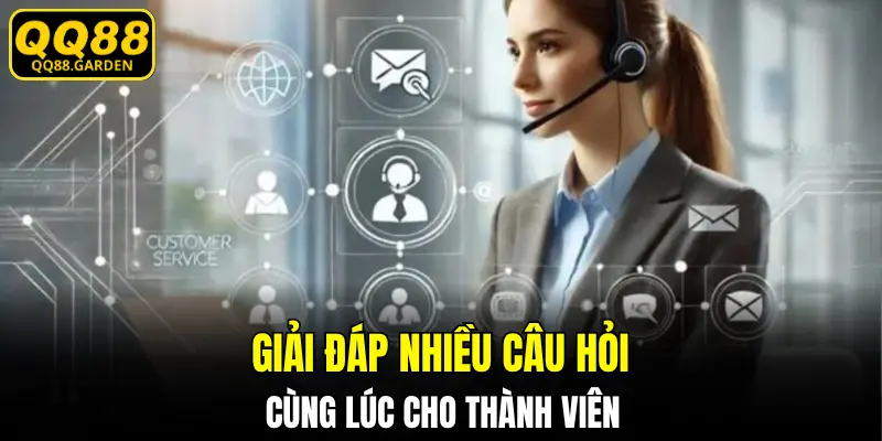 Giải đáp nhiều câu hỏi cùng lúc cho thành viên